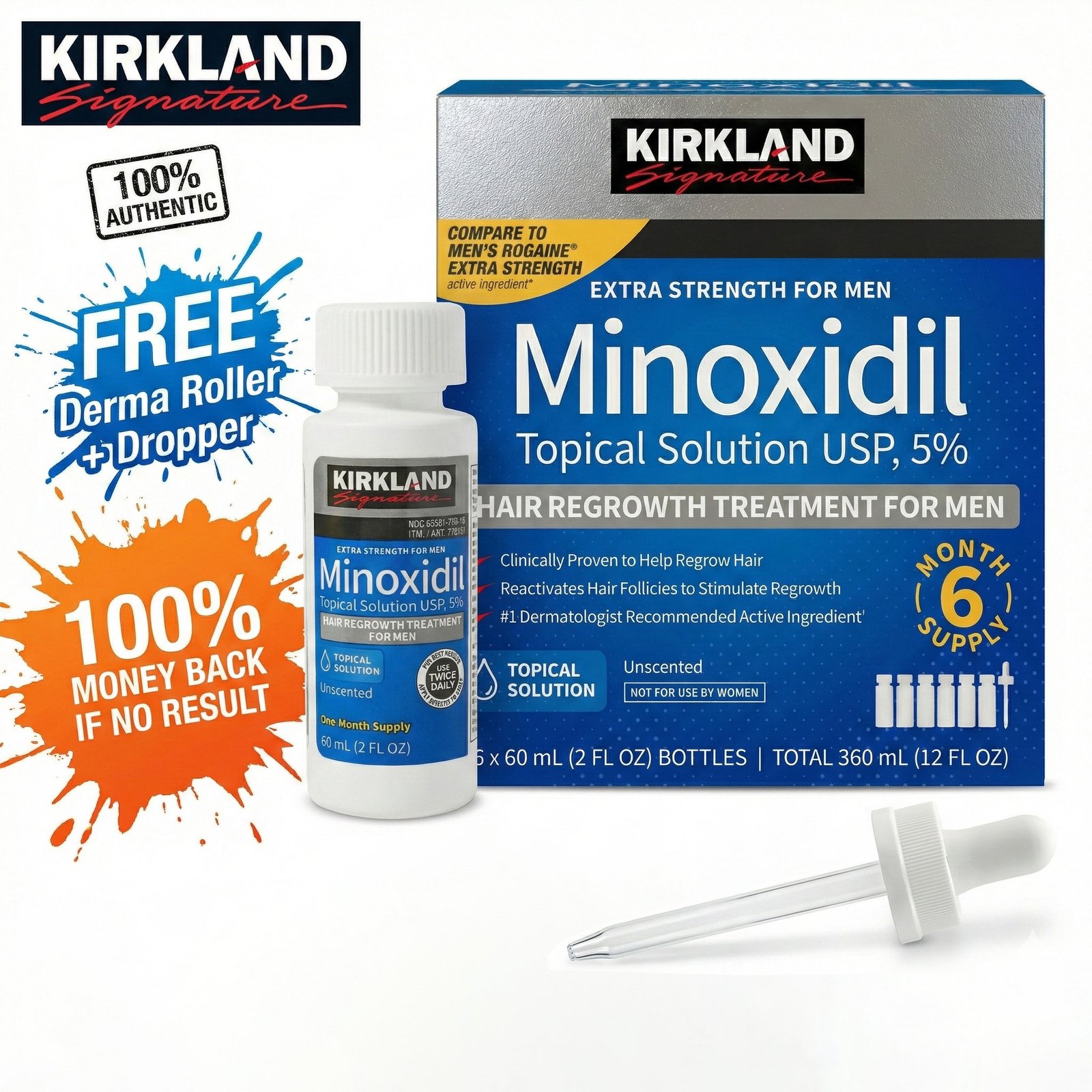 Kirkland Minoxidil Topical Solution 5% - 60 ML